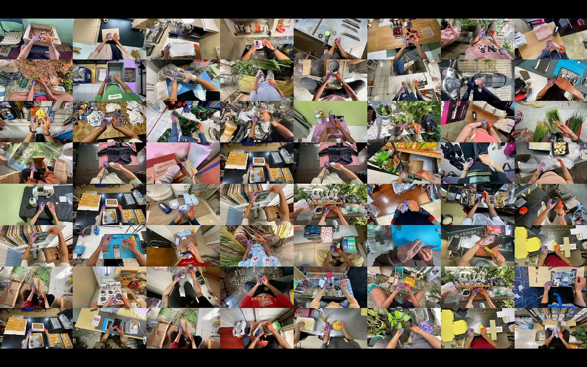 NVIDIA EgoScale showing human videos used in pre-training