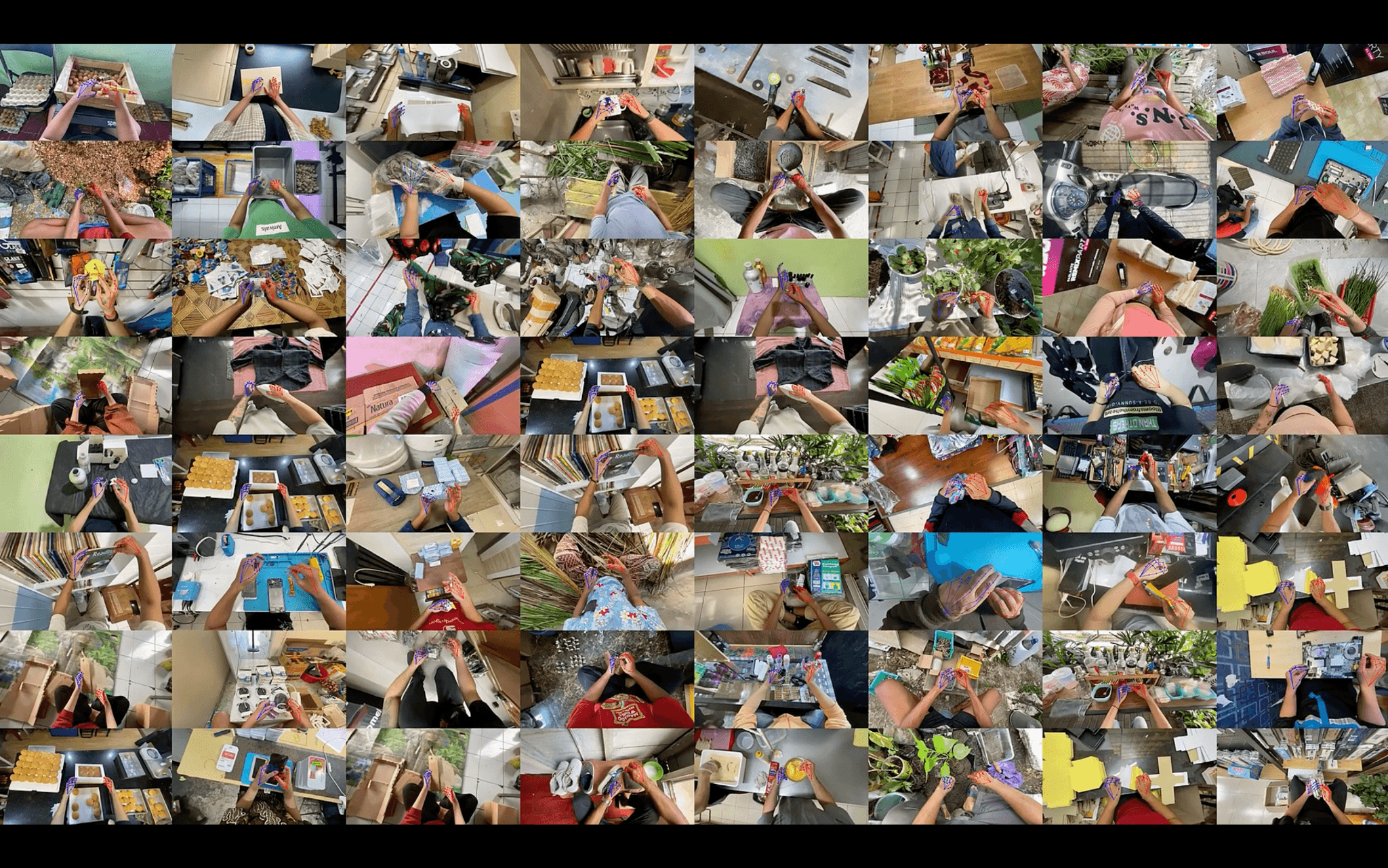 NVIDIA EgoScale showing human videos used in pre-training