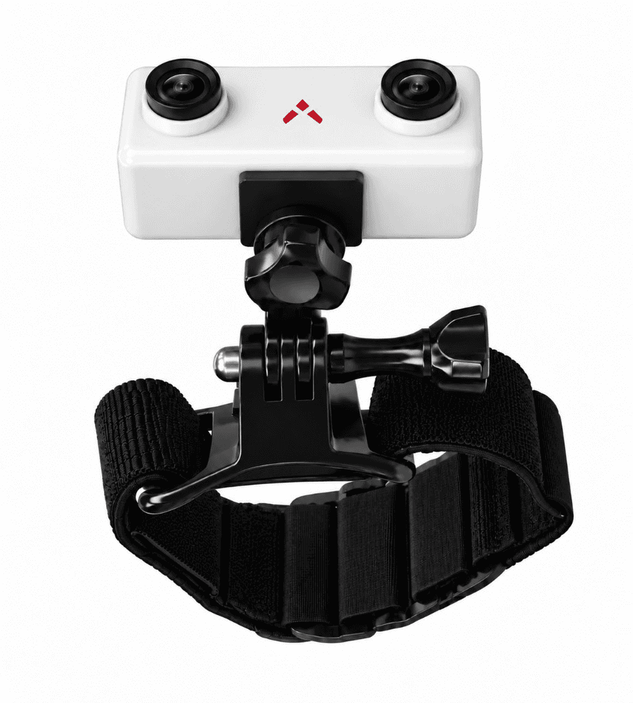 AkaiEgo V2.5 in GoPro mount mode on a strap